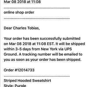 Supreme Stripped Hoodie Purple Large Mint